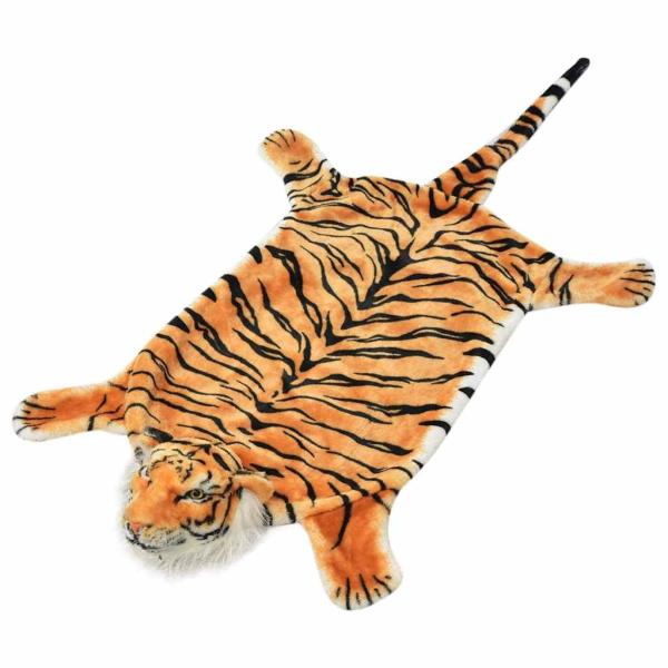 ARDEBO.de - Tigerfell Teppich Plüsch 144 cm Braun