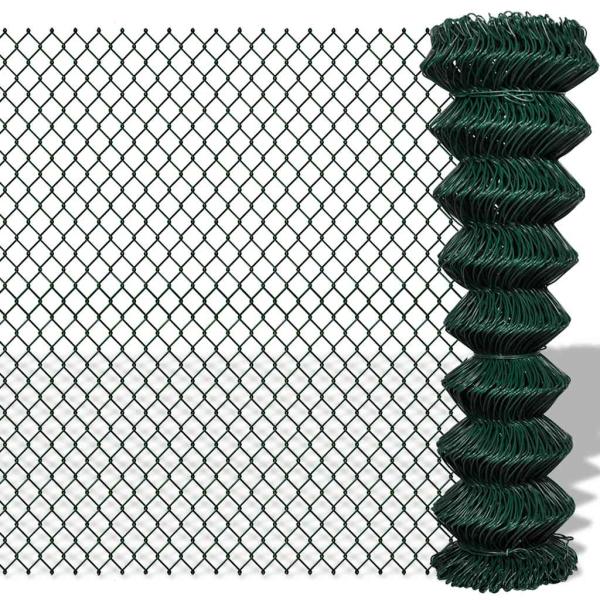 ARDEBO.de - Maschendrahtzaun Stahl 1,5x15 m Grün