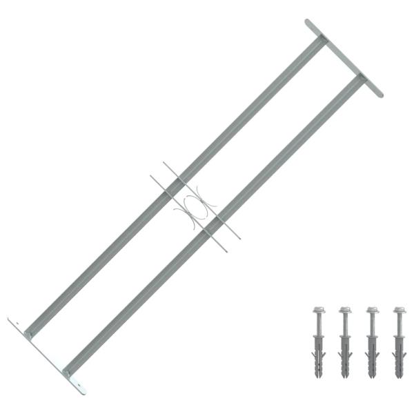 ARDEBO.de - Fenstergitter Verstellbar mit 2 Querstäben 700-1050 mm
