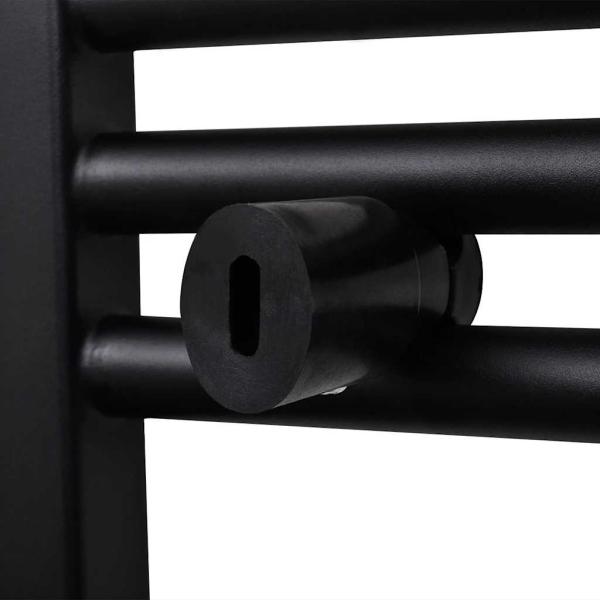 Handtuchheizkörper Warmwasser Gebogen Schwarz 500x1160 mm