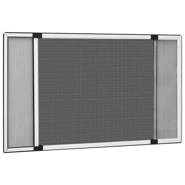 ARDEBO.de - Teleskop-Fliegengitter für Fenster Weiß (100-193)x75 cm