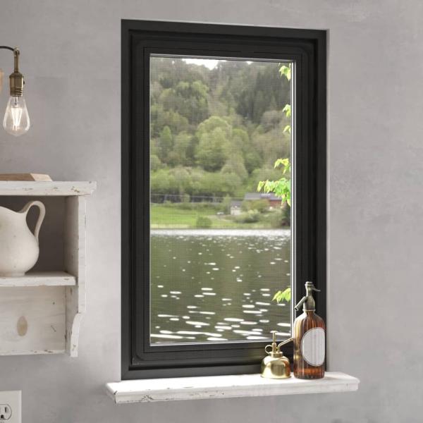 ARDEBO.de - Magnet-Insektenschutz für Fenster Anthrazit 80x140 cm