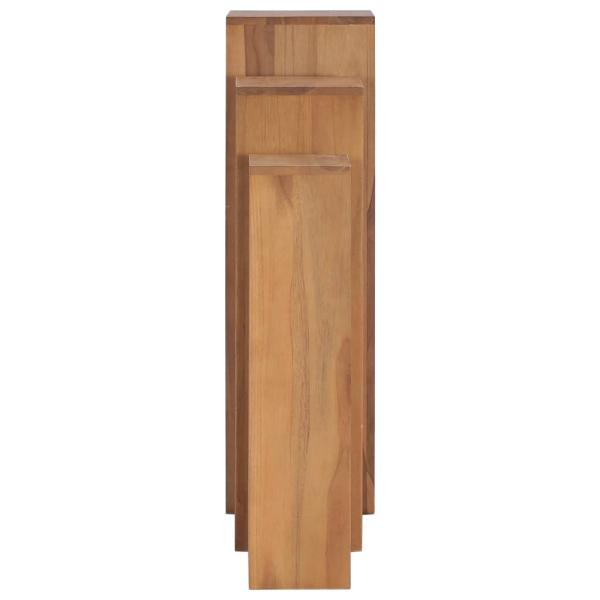 3-tlg. Pflanzenständer-Set Massivholz Teak