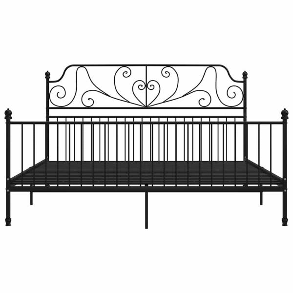 Bettgestell Schwarz Metall 180x200 cm
