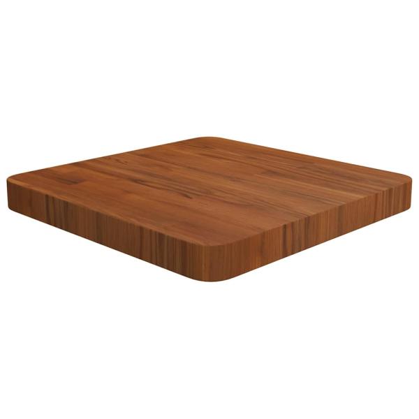 ARDEBO.de - Tischplatte Quadratisch Dunkelbraun 40x40x4cm Behandelte Eiche