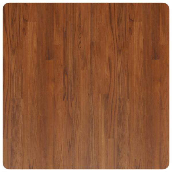 Tischplatte Quadratisch Dunkelbraun 80x80x4cm Behandelte Eiche