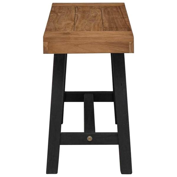 Bank 110 cm Massivholz Teak