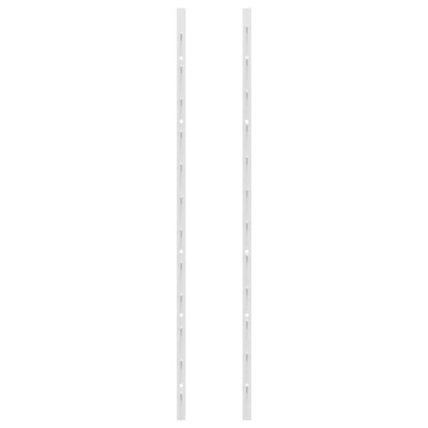 Wand-Weinregal für 24 Flaschen 2 Stk. Weiß Eisen