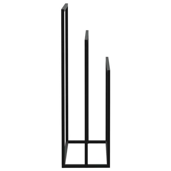 Handtuchständer Schwarz 48x24x79 cm Eisen