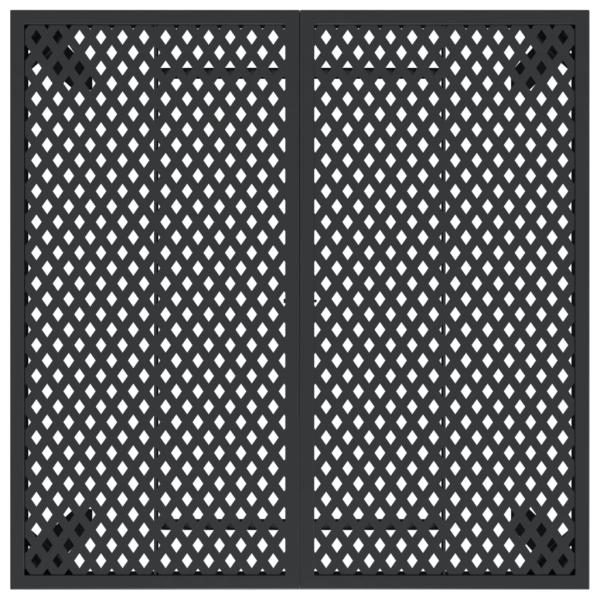 Gartentisch Anthrazit 100x100x72 cm Stahl