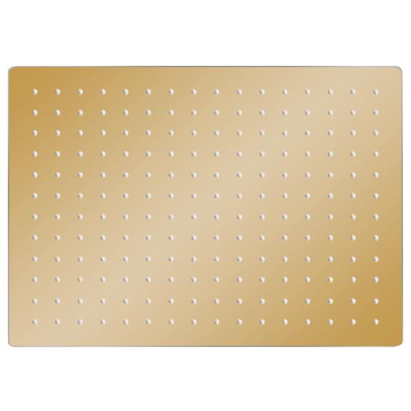 Regenbrause Edelstahl 40x30 cm Rechteckig Golden