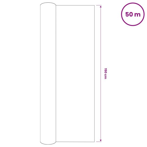 Zaunblende Grün 1,5x50 m HDPE 75 g/m²