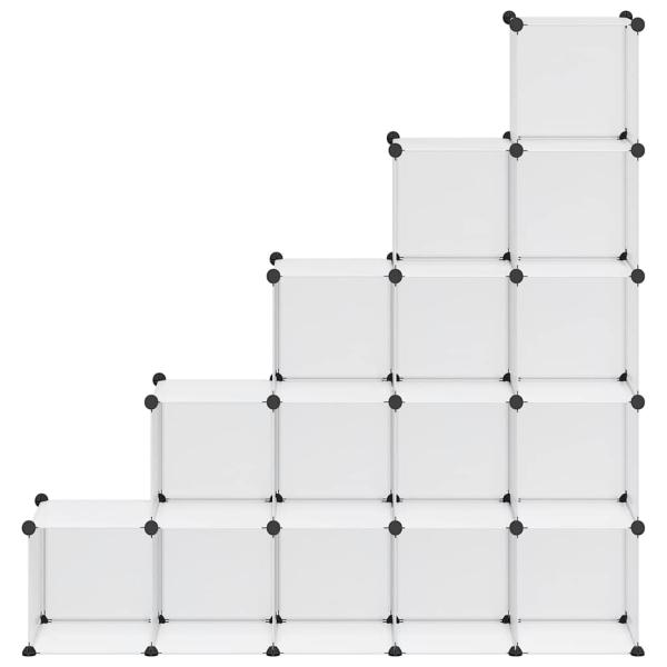 Regalsystem mit 15 Würfeln Transparent PP