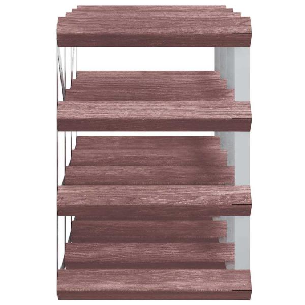 Weinregal für 12 Flaschen Braun Massivholz Kiefer