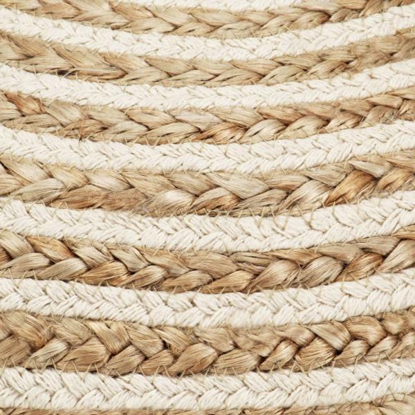 Handgefertigter Sitzpuff 45 x 30 cm Jute