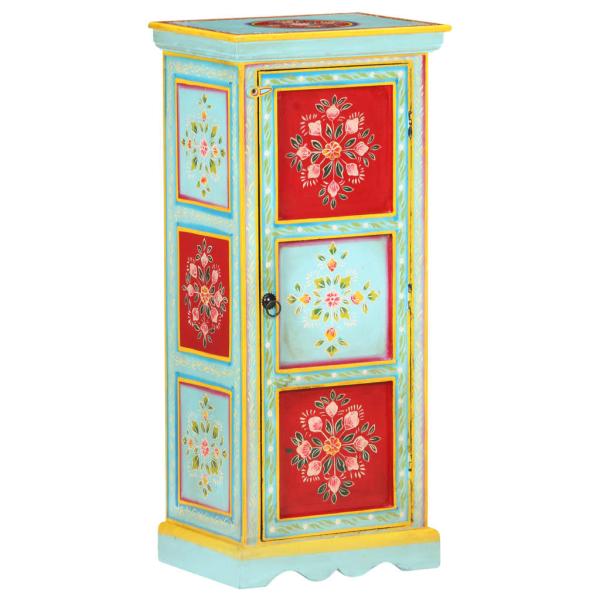 ARDEBO.de - Highboard Handbemalt 40x30x90 cm Mango Massivholz