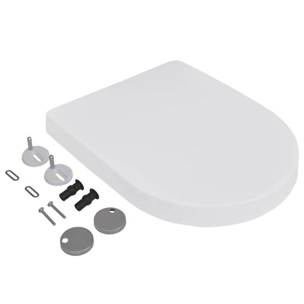 Toilettensitze mit Absenkautomatik 2 Stk. Kunststoff Wei?