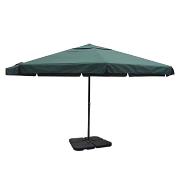 ARDEBO.de - Sonnenschirm Aluminium Tragbarer Sonnenschirmständer Grün