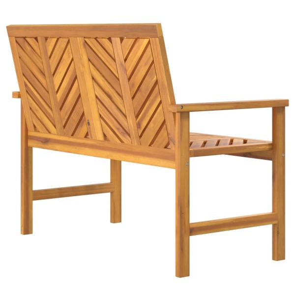 Gartenbank 109 cm Massivholz Akazie