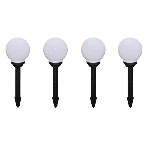 Wegeleuchten 8 Stk. LED 15 cm mit Erdspieß