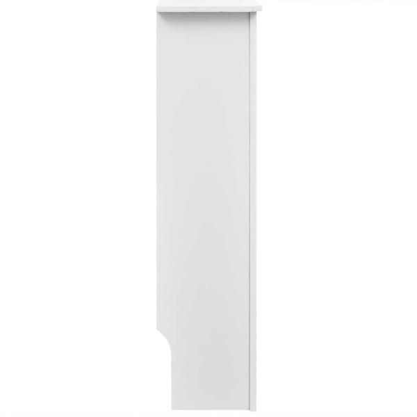 Heizkörperabdeckung 2 Stk. Weiß Holzwerkstoff 112 cm