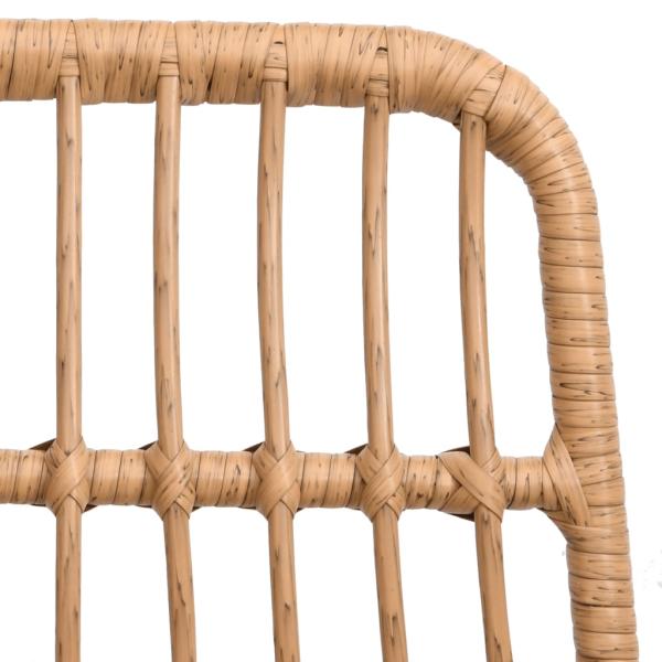 7-tlg. Garten-Essgruppe Poly Rattan