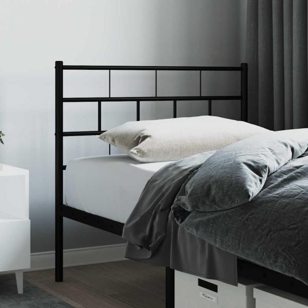 ARDEBO.de - Ersatz-Kopfteil Metall Schwarz 75 cm