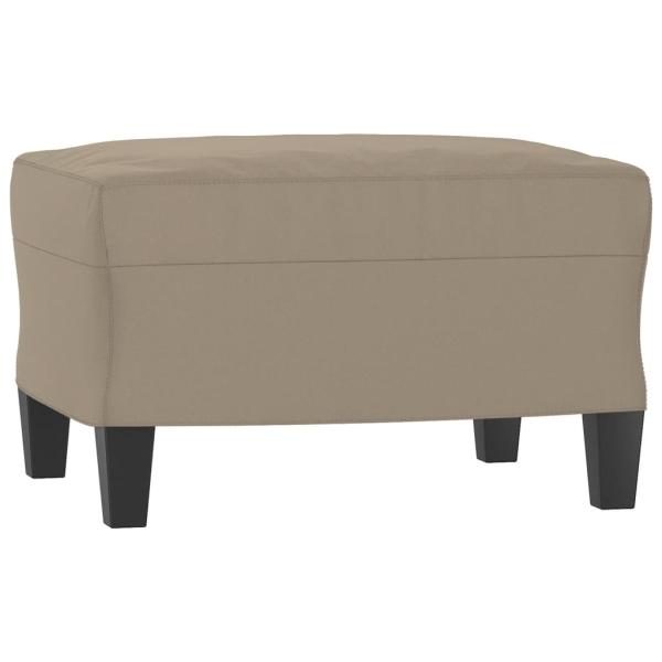 3-tlg. Sofagarnitur mit Kissen Taupe Mikrofasergewebe