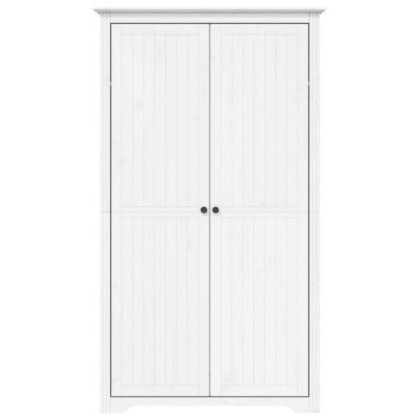 Kleiderschrank BODO Weiß 99x53,5x173 cm Massivholz Kiefer