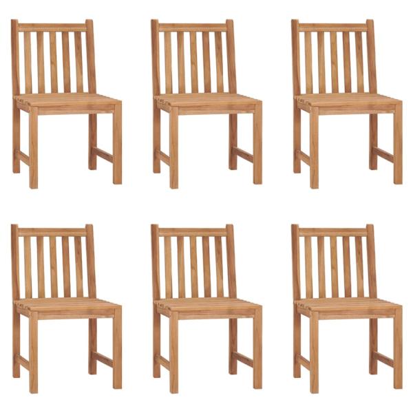 ARDEBO.de - Gartenstühle 6 Stk. Massivholz Teak