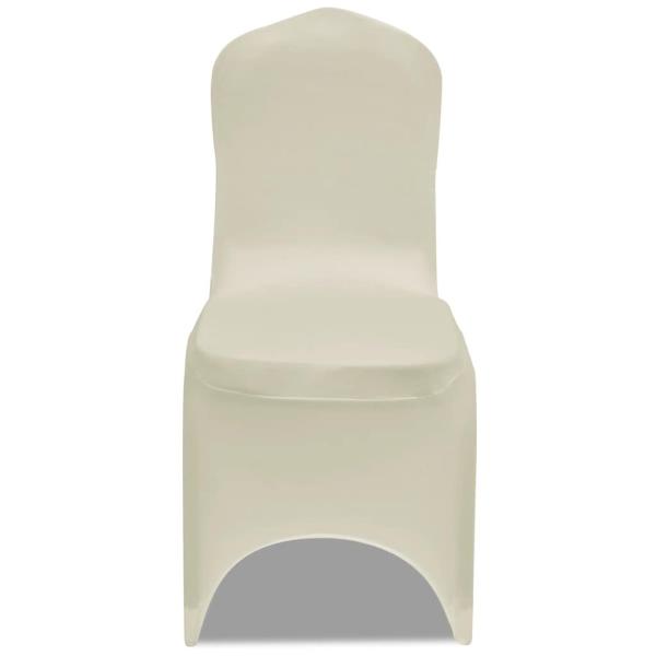 Stretch-Stuhlhussen 100 Stk. Creme