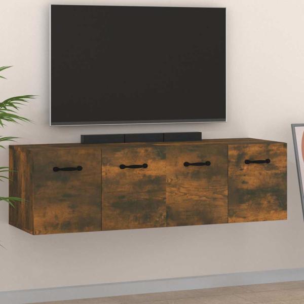 ARDEBO.de - Wandschränke 2 Stk. Räuchereiche 80x35x36,5 cm Holzwerkstoff