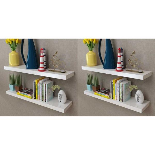 ARDEBO.de - Wandregale 4 Stk. Wei? 80 cm