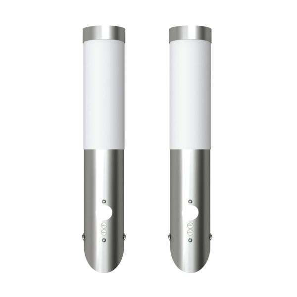 ARDEBO.de - Gartenleuchten 2 Wandlampen mit Bewegungsmelder