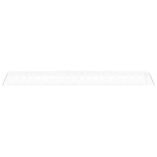Gewächshaus mit Stahlrahmen Weiß 80 m² 20x4x2 m