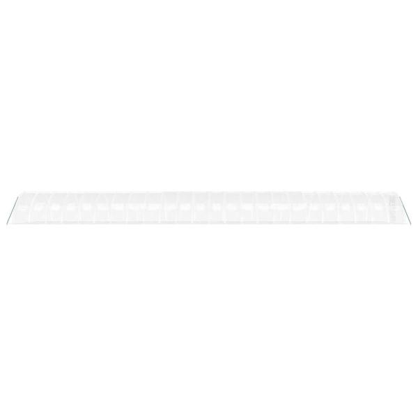 Gewächshaus mit Stahlrahmen Weiß 96 m² 24x4x2 m