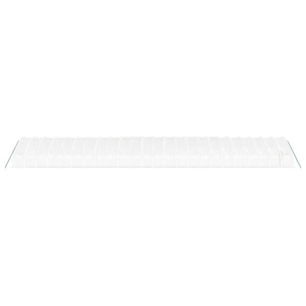 Gewächshaus mit Stahlrahmen Weiß 144 m² 24x6x2,85 m