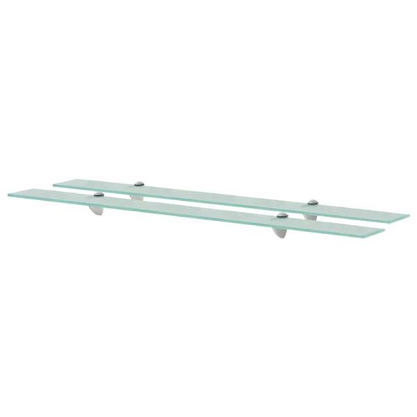 ARDEBO.de - Schweberegale 2 Stk. Glas 100x20 cm 8 mm