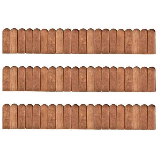 ARDEBO.de - Beeteinfassungen 3 Stk. 120 cm Kiefernholz Imprägniert