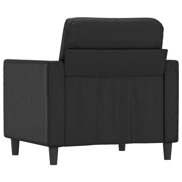 Sessel Schwarz 60 cm Kunstleder