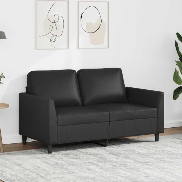 ARDEBO.de - 2-Sitzer-Sofa Schwarz 120 cm Kunstleder