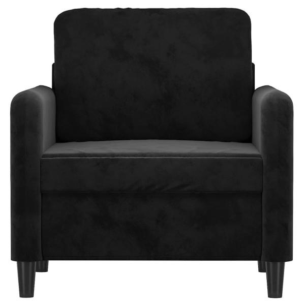 Sessel Schwarz 60 cm Samt
