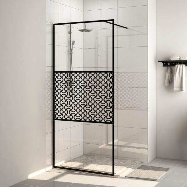 ARDEBO.de - Duschwand für Begehbare Dusche mit Klarem ESG Glas 115x195 cm