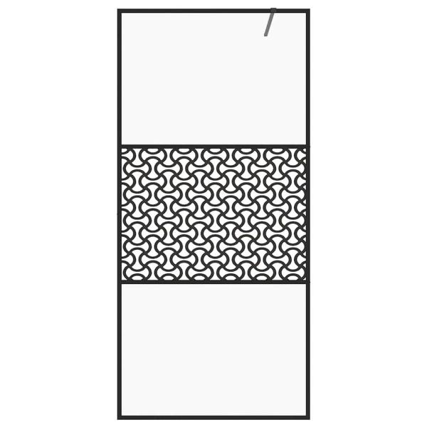 Duschwand für Begehbare Dusche mit Klarem ESG Glas 115x195 cm