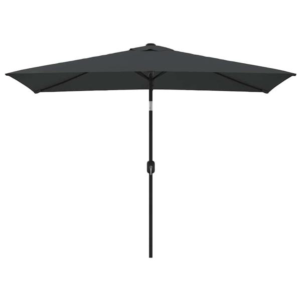 Sonnenschirm mit Metall-Mast 300x200 cm Anthrazit