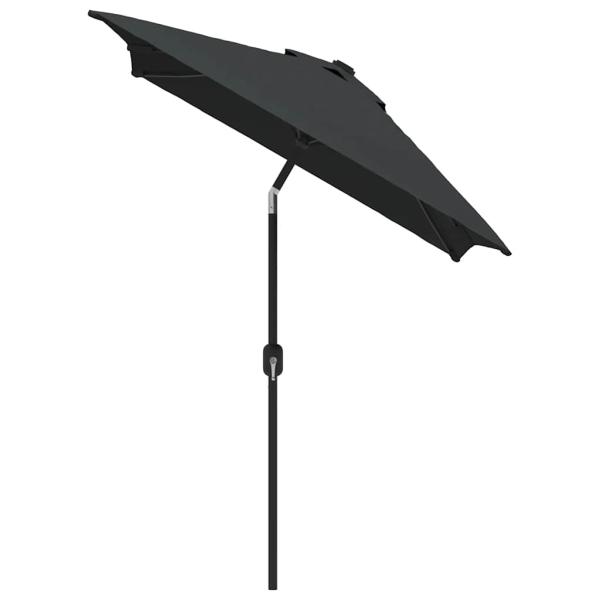 Sonnenschirm mit Metall-Mast 300x200 cm Anthrazit