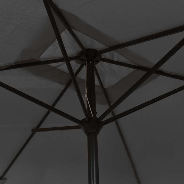 Sonnenschirm mit Metall-Mast 300x200 cm Anthrazit