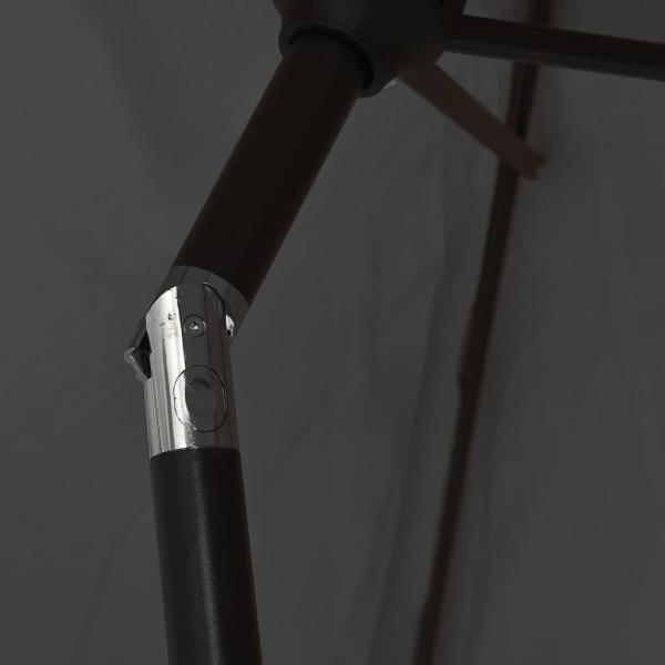 Sonnenschirm mit Metall-Mast 300x200 cm Anthrazit