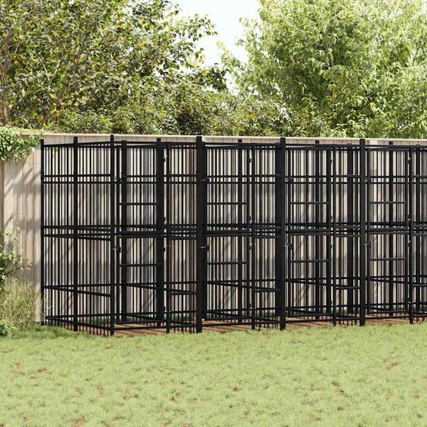 ARDEBO.de - Outdoor-Hundezwinger Stahl 12,9 m²