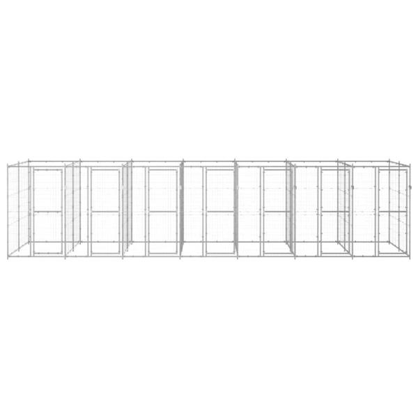 Outdoor-Hundezwinger Verzinkter Stahl 16,94 m²